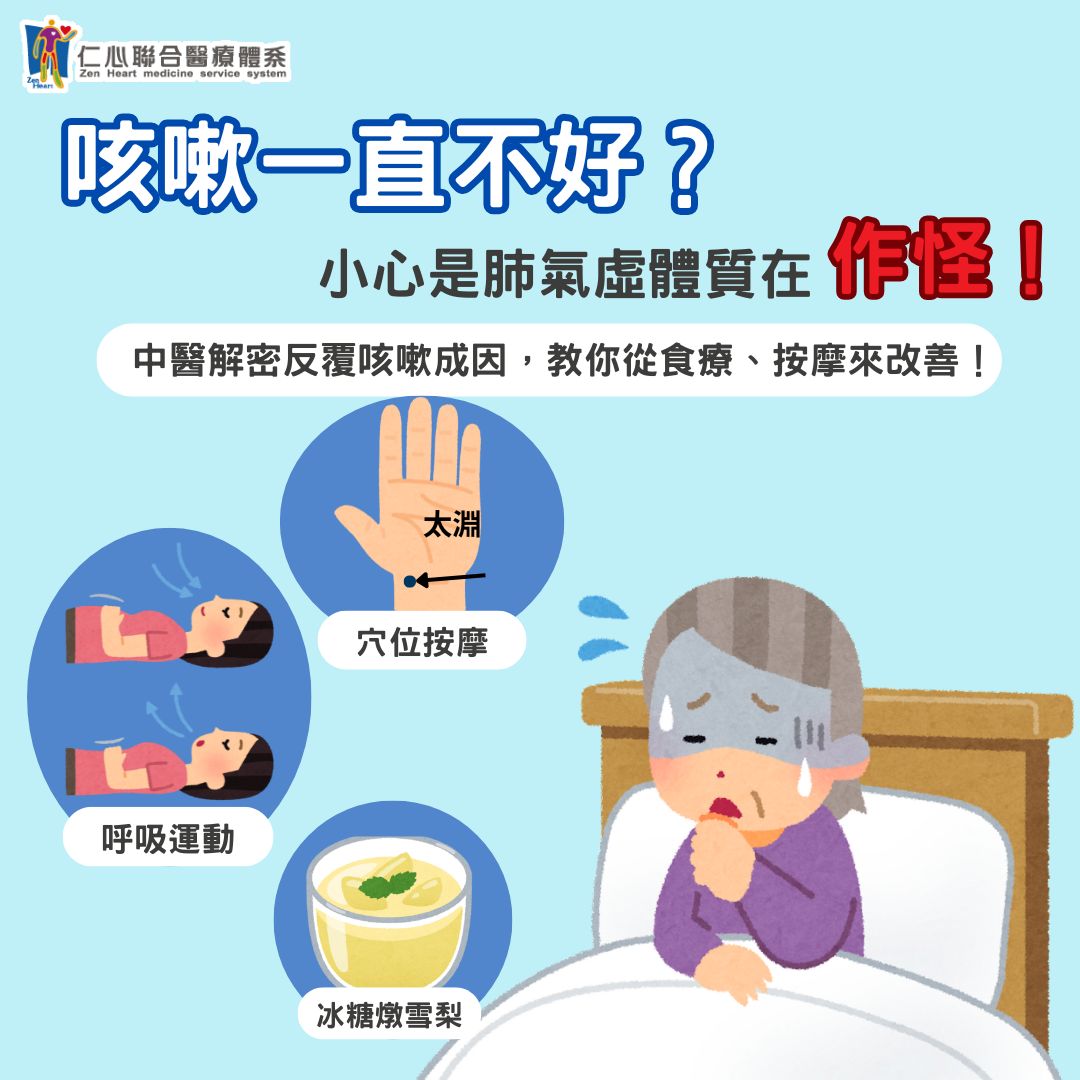 酷酷嫂老咳嗽?當心肺氣虛,中醫這樣幫助你